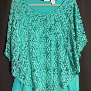 Kim Rogers Teal Top